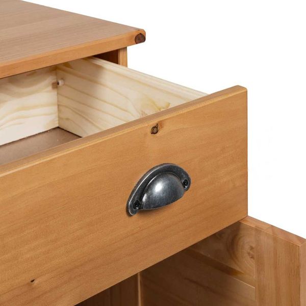 vidaXL Badezimmermöbel-Set mit Regal VIGO 2 pcs Braun und Honigbraun 3328541 Bild 8