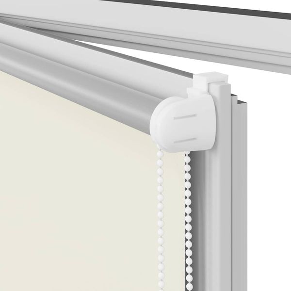 vidaXL Verdunkelungsrollo Cremeweiß 100x210cm Stoffbreite 95,7cm 4011700 Bild 12