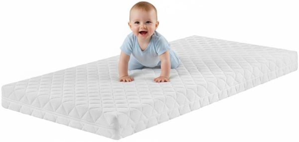 Bodyprotect Kindermatratze 80x160 cm mit Trittkante, Komfortschaum Kinder & Baby Matratze, Babymatratze, Komfortschaummatratze 80x160 cm, Höhe ca. 9cm, Made in EU, Oeko-Tex, waschbar bis 95 Grad
