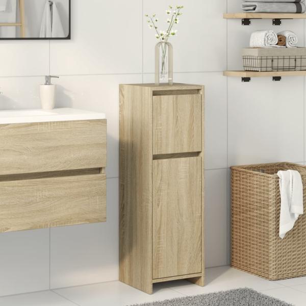 vidaXL Badezimmerschrank Sonoma-Eiche 30x30x95 cm Holzwerkstoff 849607