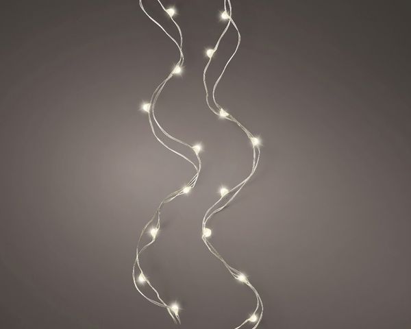 Kaemingk Micro LED Strangbeleuchtung Lichterkette mit 20 Lichter warmweiß