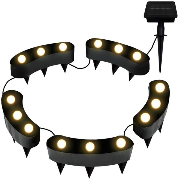 Solar LED-Beleuchtung Blumen Ø20-25 x H3 cm Solarleuchte für Garten, Terrasse oder Balkon mit integrierten LED-Lichtern für stimmungsvolle Beleuchtung bei Dunkelheit