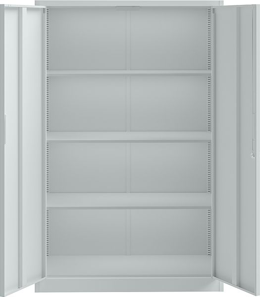 STEELSØN 'Regulus' Aktenschrank, Metall, hellgrau, 140x90x40cm, abschließbar, Metallschrank mit 4 Fächern, geeignet als Werkzeugschrank Bild 12