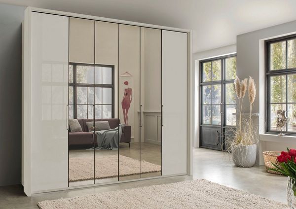 WIEMANN Kleiderschrank Kansas mit Spiegel und Glas
