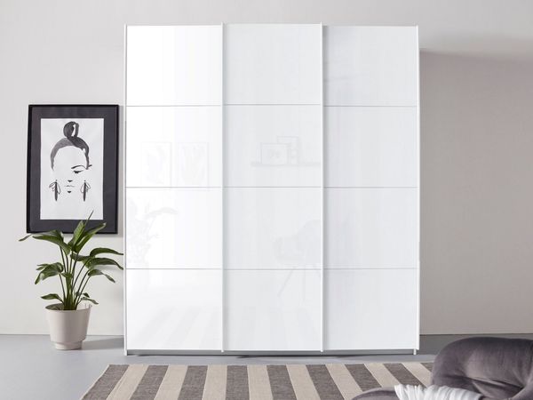 rauch Schwebetürenschrank Kleiderschrank Schrank Garderobe TOPSELLER OTELI inkl. Inneneinteilung mit 3 Innenschubladen sowie zusätzlichen Einlegeböden MADE IN GERMANY