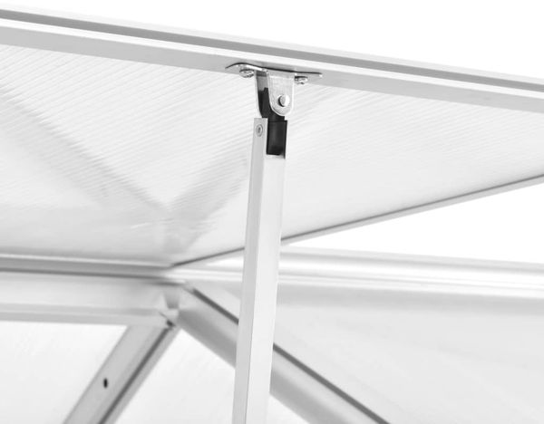 vidaXL Gewächshaus Aluminium 362x190x195 cm 13,41 m³ 45216 Bild 5