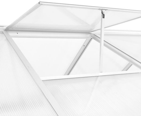 vidaXL Gewächshaus Aluminium 362x190x195 cm 13,41 m³ 45216 Bild 4