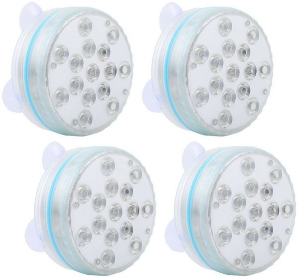 shop'n smile ideoon Pool-Lampe Multicolor LED Unterwasserleuchte Poolbeleuchtung Saugnäpfe Timer IP68, LEDs, 15 LEDs je Leuchte, wasserdicht, dimmbar & per Fernbedienung steuerbar