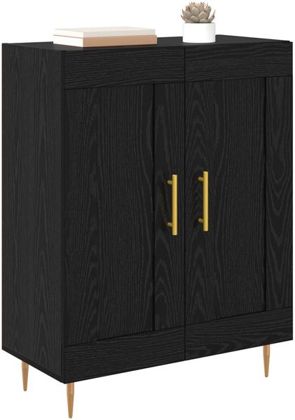 vidaXL Sideboard Schwarz Eichen-Optik 69,5 x 34 x 90 cm 881596 Bild 3