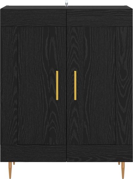 vidaXL Sideboard Schwarz Eichen-Optik 69,5 x 34 x 90 cm 881596 Bild 6