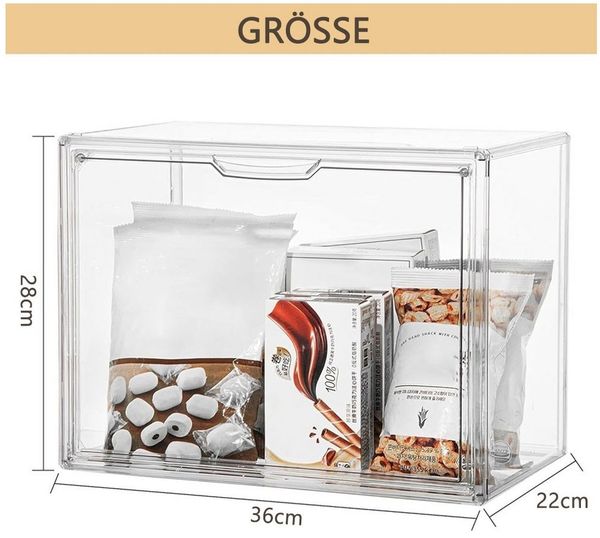 TUWENA Vitrine 3 Stück transparente Kunststoff-Handtaschen-Aufbewahrungs-Organizer