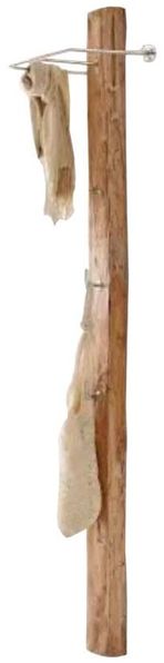 Wandgarderobe Wandpaneel 145 cm Teakholz massiv