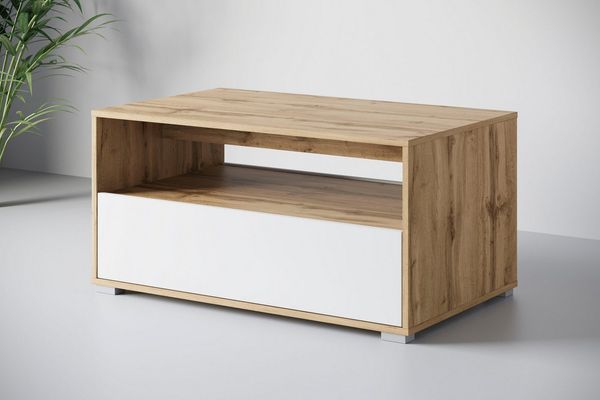 Home affaire Couchtisch Kenia (1-St), Rechteckiger Kaffeetisch, 90x55 cm, mit offenem und geschlossenem Fach
