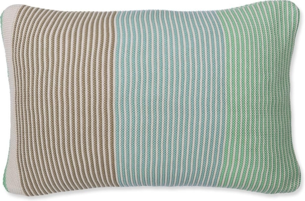 PiP Studio Dekokissen Blockstripe Cus Kissen light green 40x60cm (1 Stück)