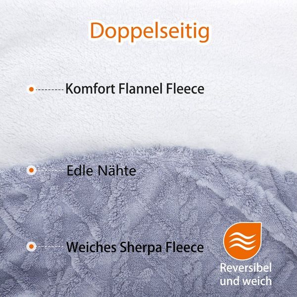 nobleza Hundematte Wasserdichte Hundedecke Flauschig und Weich Outdoor Hundedecke