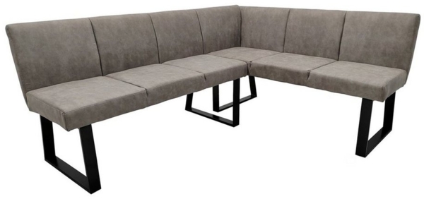 HTI-Living Eckbank Esszimmerbank 192 x 152 cm (Stück, 1-St, 1 Eckbank), Sitzbank Polsterbank Kunstlederbezug Metallgestell