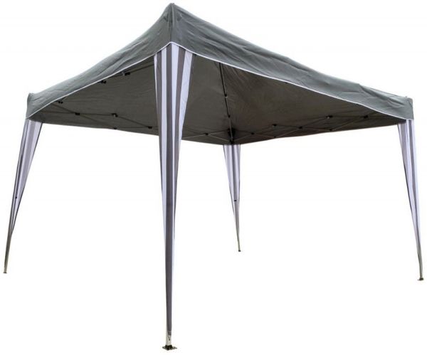 Gartenpavillonzelt Pavillon 2,5x2,5 m Farbe grau - (4367)