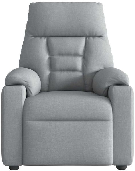 vidaXL Massagesessel Elektrisch Hellgrau Stoff 3303022 Bild 5