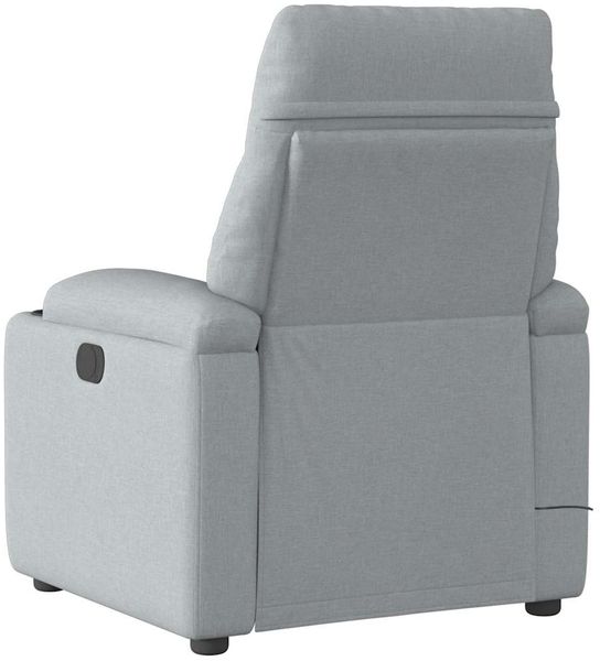 vidaXL Massagesessel Elektrisch Hellgrau Stoff 3303022 Bild 7