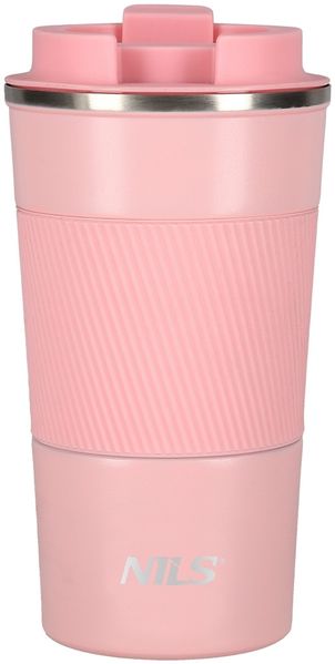 NILS Thermobecher Rosa 510 ml Isolierbecher Edelstahl Reisebecher