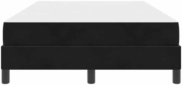 vidaXL Boxspringbett mit Matratze Schwarz 120 x 190 cm Stoff 3398679 Bild 6