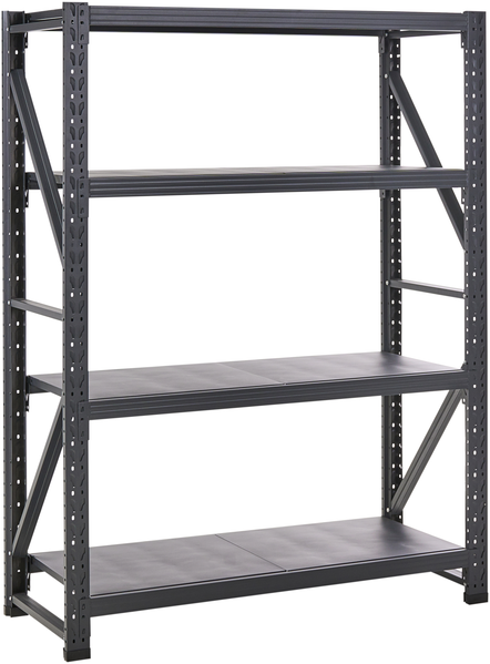 Garagenregal FIUGGI Metall 200 cm 150 cm Schwarz