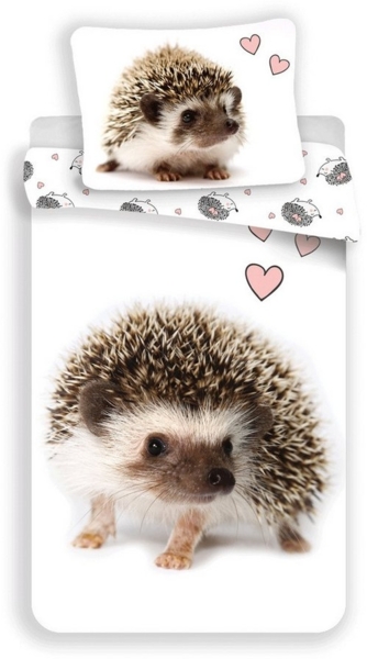 Hedgehog Kuschelige Igel Bettwäsche Baumwolle, 140x200 cm & 70x90 cm