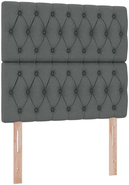 vidaXL LED-Speicherbett mit Matratze Dunkelgrau 100 x 200 cm Stoff 3372460 Bild 10