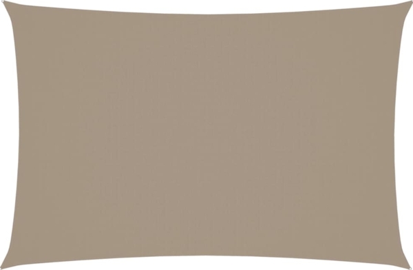 vidaXL Sonnensegel Oxford-Gewebe Rechteckig 2x4 m Taupe 135422