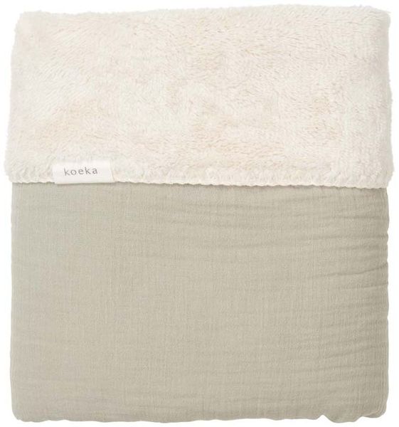 Koeka Faro Bettdecke - Teddy - Sage Grün