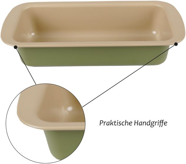 Terraillon Brotbackform Kastenform 25 x 11 x 6cm, antihafteschichtet aus Carnauba Wachs, klassische Backform, Stahl Bild 4
