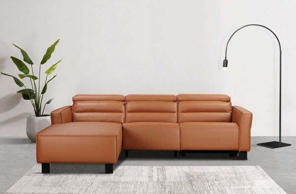 Places of Style Ecksofa Carpari, L-Form, 263 cm, mit manueller o. elektrischer Relaxfunktion, und USB/ Kopfteilverstellg