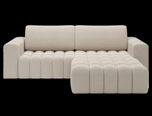 Eltap 'Bonett' Ecksofa mit Schlaffunktion, 92 x 175 x 250 cm, Hellbeige, Rechts Bild 1