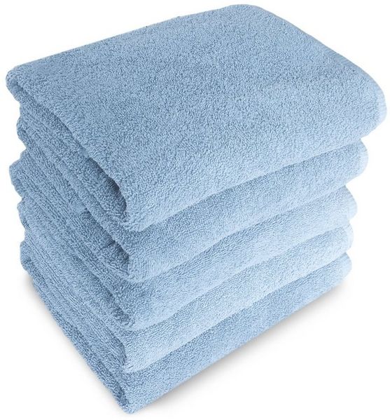 MatratzenL.A.B® Handtuch Set Gomez 500 g/m² Blauer Schwan®, 100% Baumwolle (1er oder 5er Set)