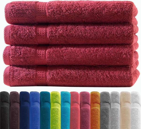 Zestri Handtücher COMFORT Handtücherset aus Baumwolle, saugstark weich, Frottee, Handtücher 4er-Set, Duschtuch Saunahandtuch Gästehandtücher Badetuch Handtücher Set