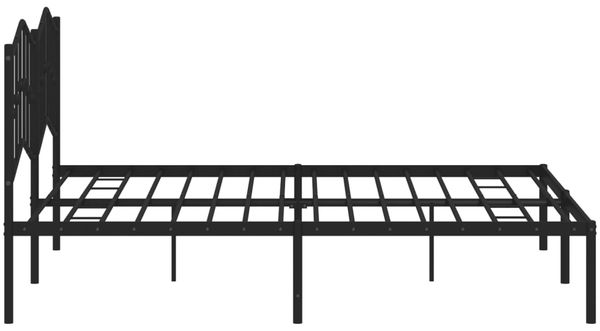 vidaXL Bettgestell mit Kopfteil Metall Schwarz 180x200 cm 373793 Bild 6