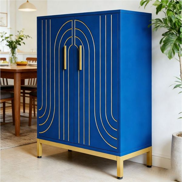 GarveeMore Buffet Holz Buffet Schrank Sideboard Buffet Schrank mit Lagerung