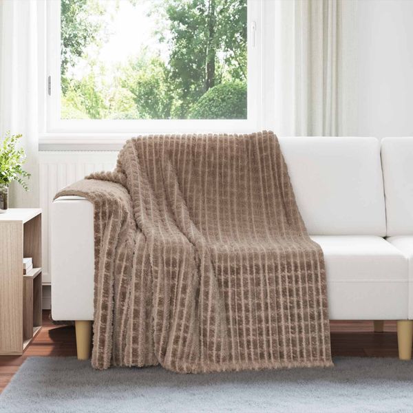 vidaXL Überwurfdecke Kamel 200 x 150 cm Fleece 42016914