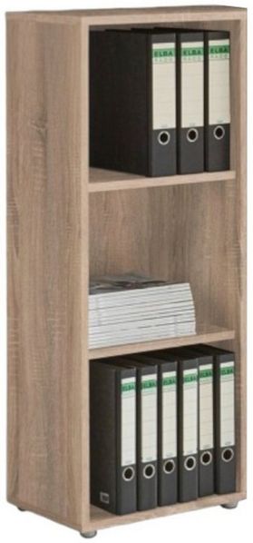 BMG Möbel Büromöbel-Set Office Edition Büromöbel Sonoma Eiche / Weiß Matt, (Schrank, Regal, Aktenschrank, Schreibtisch), Druckerschrank, individuell zusammenstellen
