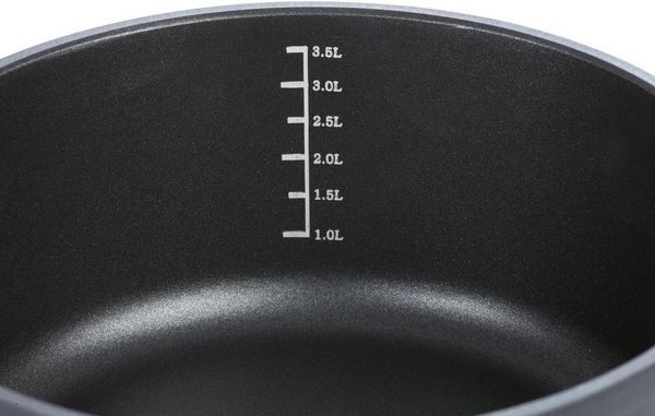 GSW Bräter SilcoGuss noir, Aluminiumguss (1-tlg), Induktion, incl. Literskala