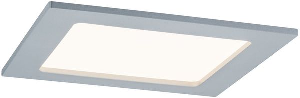 TIP Einbauleuchten Set Panel eckig LED 1x12W 230V 3000K 165x165mm Chrom matt/Kunststoff12894