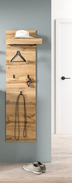 OTTO home Garderobenpaneel MAMBO, TOPSELLER!, Höhe 150cm, 3 Haken, Ablageboden, Garderobenstange (1 St, individuell mit weiteren Artikeln der Serie MAMBO kombinierbar), Paneel, Garderobe, Flur, Diele, Hakenleiste
