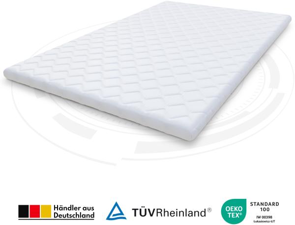 Topper 120x200 cm Matratzenauflage mit KOKOS Matratzenschoner Kokosfaser H4 Bild 2