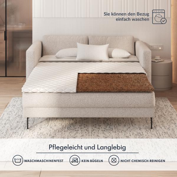 Topper 120x200 cm Matratzenauflage mit KOKOS Matratzenschoner Kokosfaser H4 Bild 7