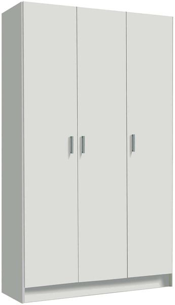 Dmora 'Ranuncolo' Mehrzweckschrank mit 3 Türen, Holz Weiß, 109 x 37 x 180 cm
