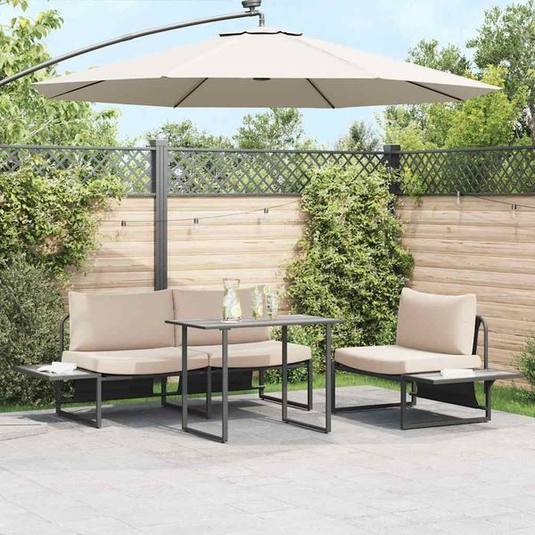 vidaXL Gartentisch Grau 100 x 55 x 70 cm Holz 42007553