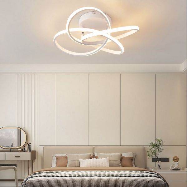 ZMH LED Deckenleuchte Deckenlampe Schlafzimmerlampe Modern Blume, 46W, LED fest integriert