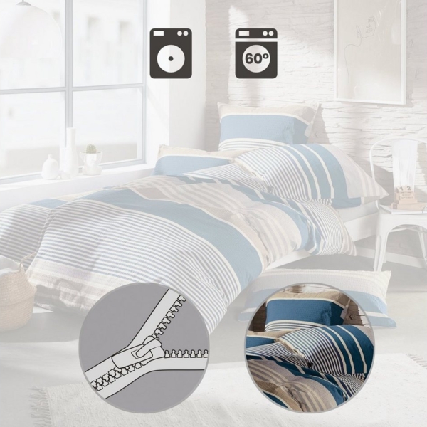Erwin Müller Bettwäsche Bettwäsche, Seersucker, Winter-Seersucker Streifen Bild 3