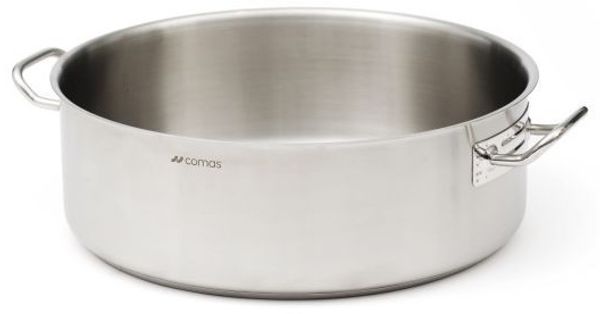COMAS 12142 Niedriger Kochtopf ohne Deckel MAGNA EXPERT Edelstahl Ø 45 cm / Gastro