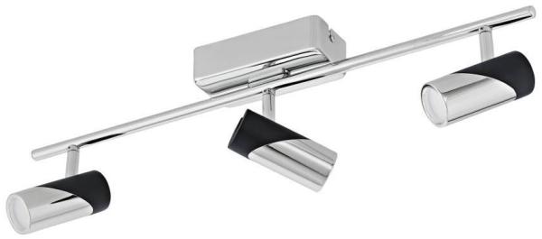 LED Deckenleuchte, Spots beweglich, Alu, Chrom, L 57,5 cm